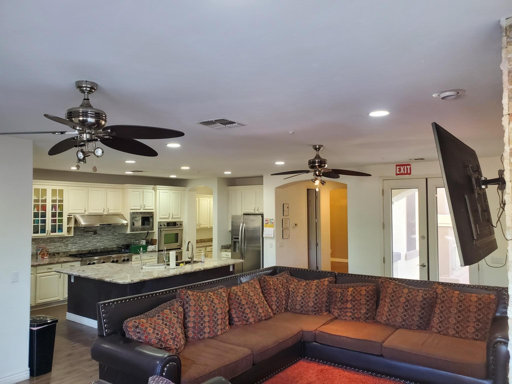 Spacious living room with comfortable seating